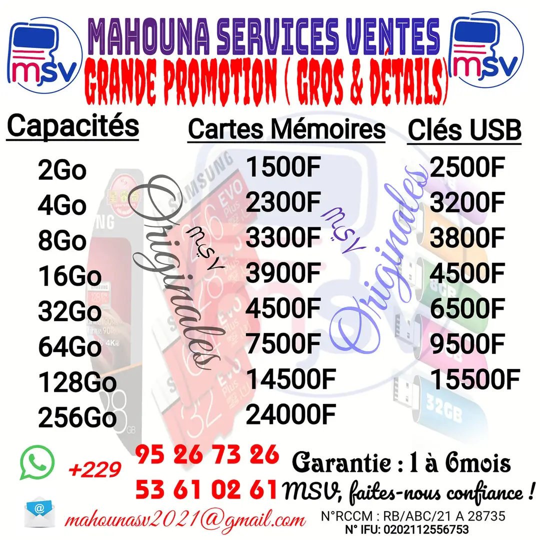 Promotion produit / service — mahounasv2021